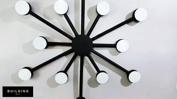 How to make a modern LED chandelier from PVC pipe