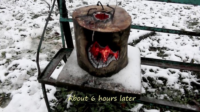 How to make a log stove burn for more than 6 hours